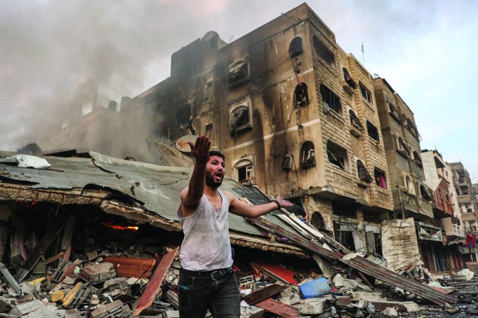 TOPSHOT-PALESTINIAN-GAZA-ISRAEL-CONFLICT